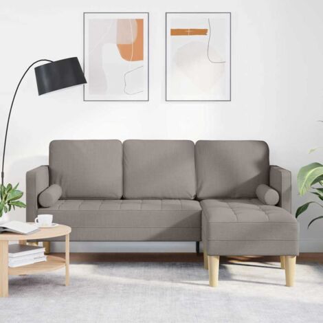 Sofa Set Taupe 173 x 131 x 67 cm Fabric vidaXL