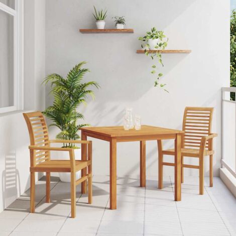 Stacking Garden Chair Brown 62.5 x 54.5 x 95.5 cm vidaXL (1/5)