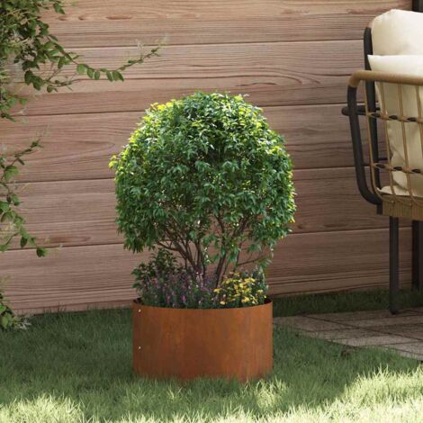 Garden Planter Brown 30 x 30 x 20 cm Weathering Steel vidaXL