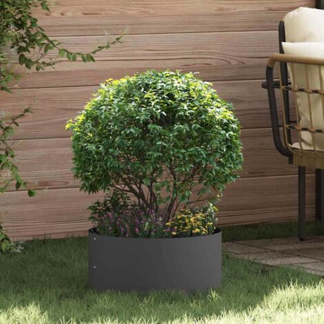 Garden Planter Black 40 x 40 x 20 cm Cold-rolled Steel vidaXL