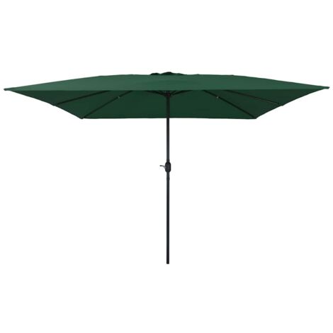 Garden Parasol Green and Black 295 x 295 x 245 cm vidaXL (1/5)