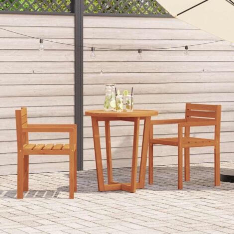 Garden Chairs 2 pcs 50x53x80 cm Solid Wood Acacia vidaXL