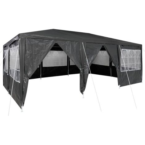 Party Tent Anthracite and White 600 x 400 x 266 cm vidaXL