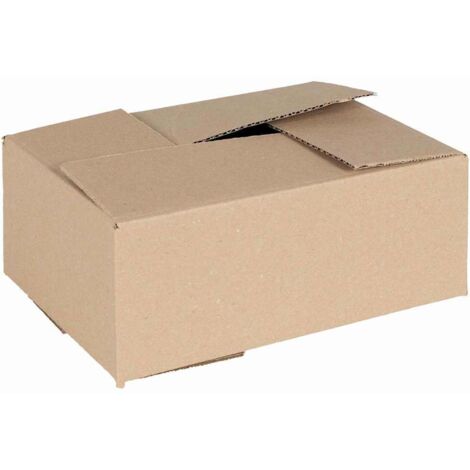 Folding Box 50 pcs Brown 25 x 17.5 x 10 cm Cardboard vidaXL (1/5)