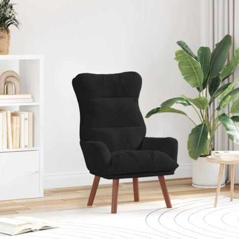 Relaxing Chair Black 69 x 74 x 93 cm Velvet vidaXL
