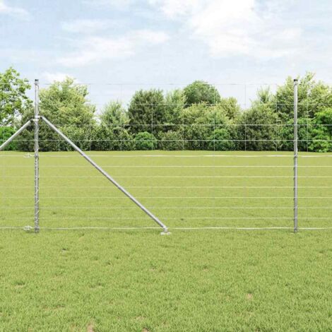 Chicken Cage Silver 600x105x120 Cm Galvanised Steel VidaXL