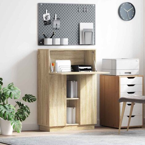 Desk Sonoma oak 71.5 x 31.5 x 106.5 cm Engineered Wood vidaXL
