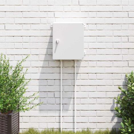 Control Cabinet Grey 30 x 16.5 x 35 cm ABS Plastic vidaXL