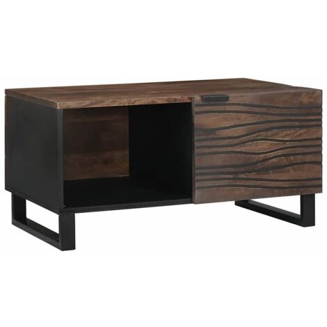 Coffee Table Brown and Black 80 x 50 x 40 cm vidaXL (1/5)