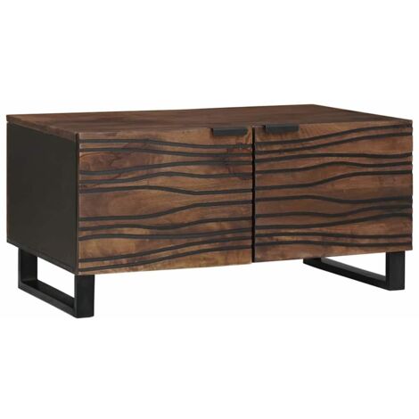 Coffee Table Brown and Black 80 x 50 x 40 cm vidaXL (1/5)