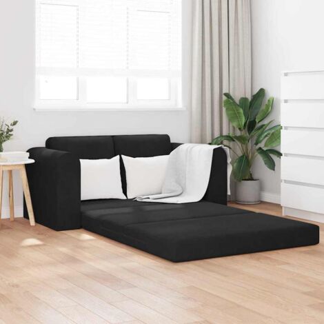 Sofa Bed Black 148 x 71 x 83 cm Velvet vidaXL (1/5)
