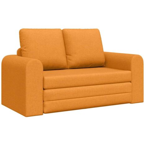 Sofa Bed Dark yellow 148 x 71 x 83 cm Fabric vidaXL