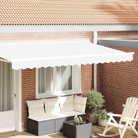 vidaXL Awning Valance White 3.8 x 0.2 m Canvas (1/5)