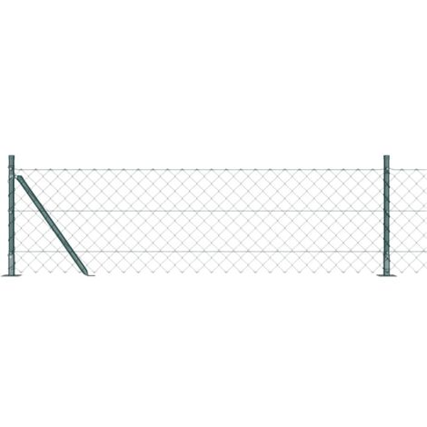 Welded Wire Fence with Concrete Base 10 x 0.4 m (W x H) vidaXL