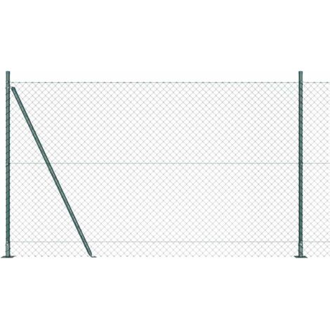 Welded Wire Fence with Concrete Base 10 x 1.4 m (W x H) vidaXL