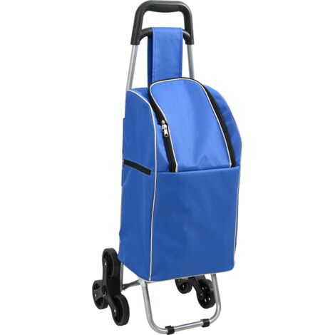 Shopping Trolley Folding Blue 39.5 x 33 x 93 cm Oxford fabric vidaXL (1/5)