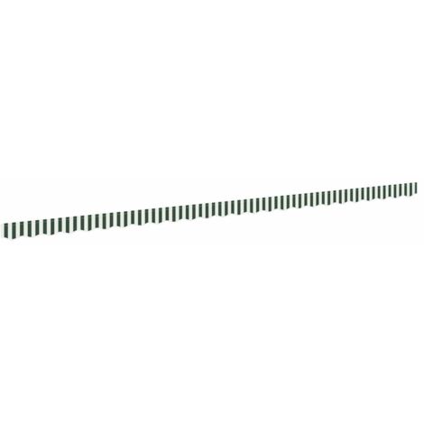 Awning Valance Green and white 5.8 x 0.2 m Canvas vidaXL
