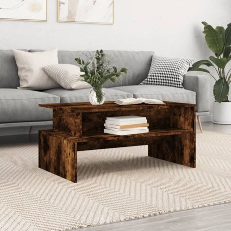Coffee Table Smoked Oak 90x55x42.5 cm Engineered Wood vidaXL (1/5)
