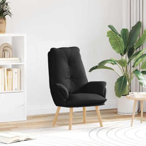Relaxing Chair Black 69 x 74 x 93 cm Fabric vidaXL