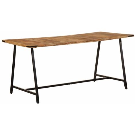 Dining Table 160x80x75 cm Solid Wood Mango vidaXL