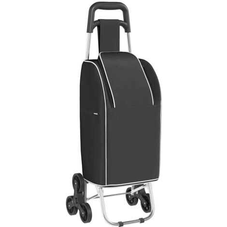 vidaXL Shopping Trolley Manual Black 39.5 x 36 x 92.5 cm Oxford fabric (1/5)