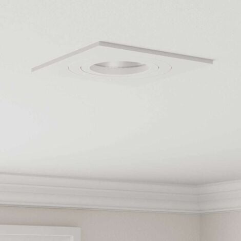 Recessed Spotlights 12 pcs Square GU10 White 91x91 mm vidaXL