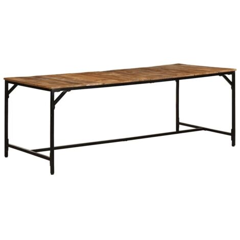Dining Table 200x100x75 cm Solid Wood Rough Mango vidaXL