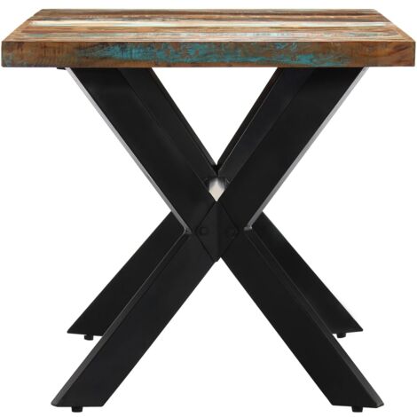 Dining Table 140x70x75 cm Solid Reclaimed Wood vidaXL
