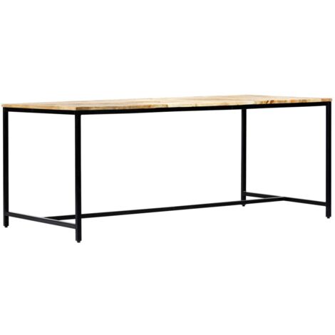 Dining Table 180x90x75 cm Solid Rough Mango Wood vidaXL