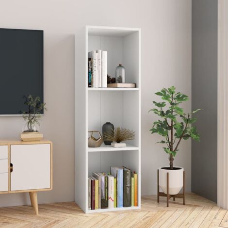 Book Cabinet/TV Cabinet White 36x30x114 cm Engineered Wood vidaXL