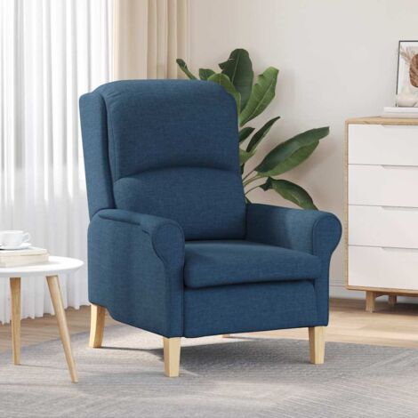 Armchair Blue 76 x 94 x 102 cm Fabric vidaXL