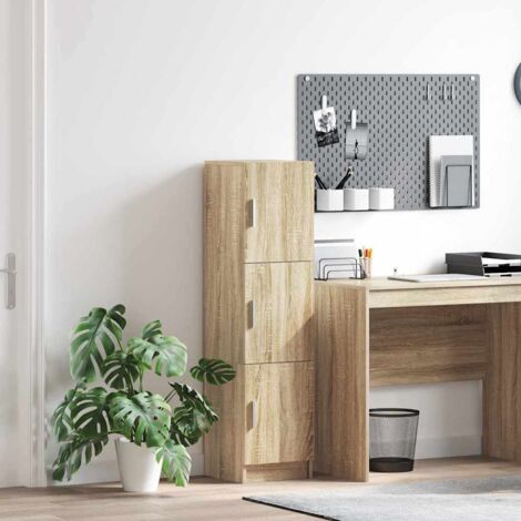 Highboard Sonoma oak 31.5 x 32 x 124 cm Engineered wood vidaXL