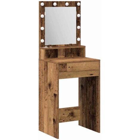 Dressing Table Old Wood 50 x 41 x 135 cm Engineered wood vidaXL