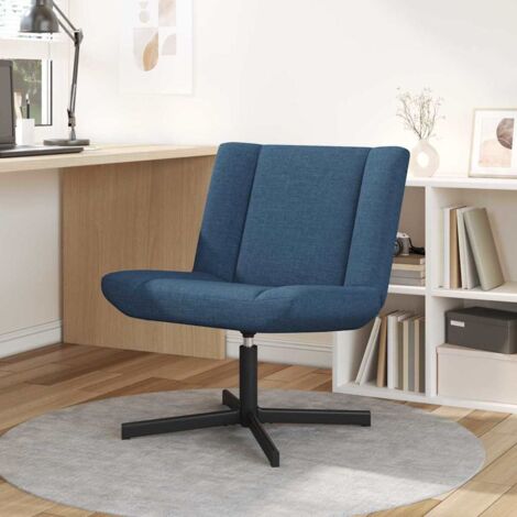 Swivel Chair Blue 63 x 75 x 76 cm Fabric vidaXL (1/5)