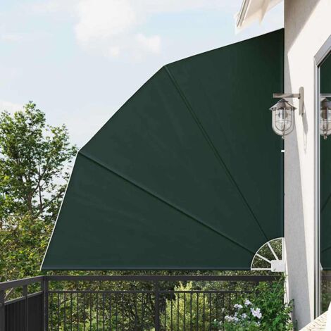 Balcony Privacy Screen Dark green 210 x 210 cm Fabric vidaXL