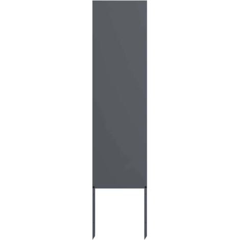 Garden Privacy Screen Anthracite 32 x 140 cm Cold-rolled steel vidaXL