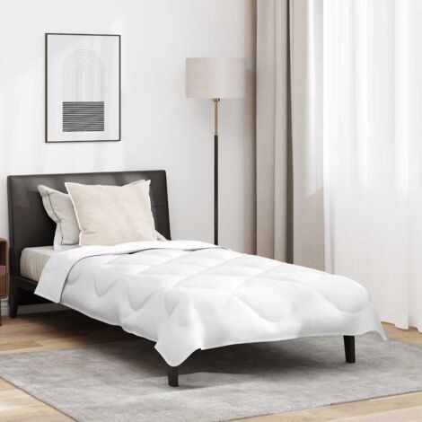Summer Duvet with Pillow 2 pcs White Microfiber vidaXL