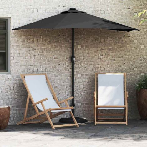 Garden Parasol Black 294 x 150 x 223 cm Fabric vidaXL (1/5)