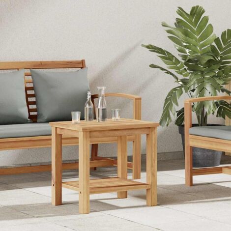 Coffee Table Brown 50 x 35 x 45 cm Solid teak wood vidaXL