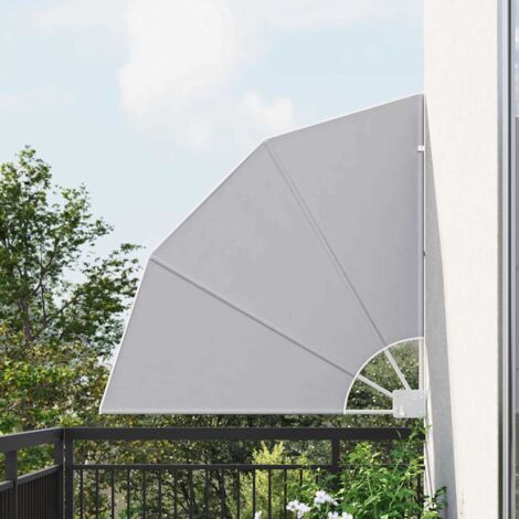 Balcony Privacy Screen Grey 115 x 115 cm Fabric vidaXL