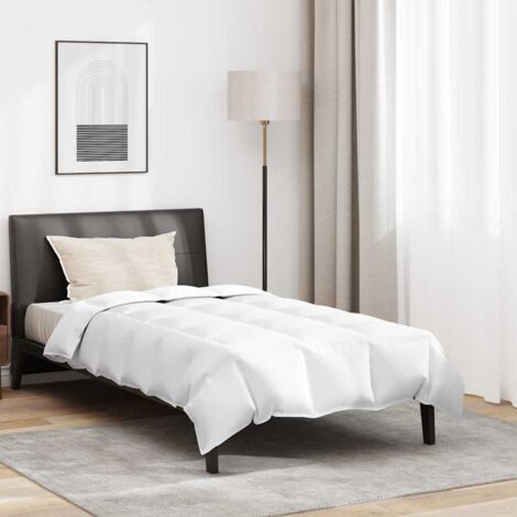 Summer Duvet with Pillow 2 pcs White Down Feather vidaXL
