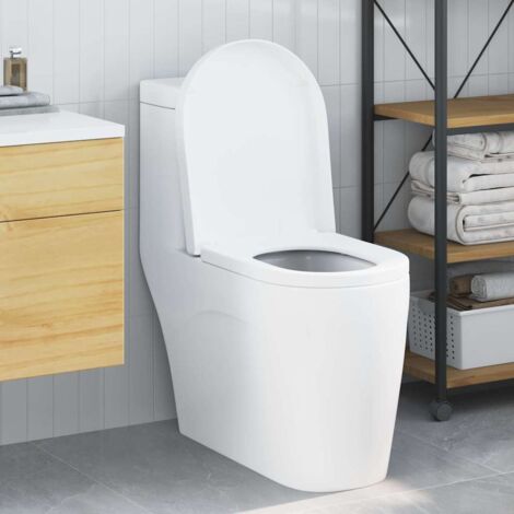 Toilet suitable for Seat White 48 x 36.5 x 4.5 cm Polypropylene vidaXL