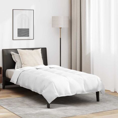 Winter Duvet with Pillow 2 pcs White Down Feather vidaXL