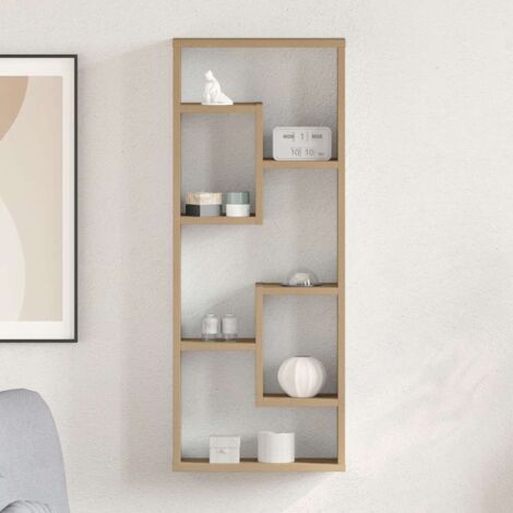 Wall Shelf Artisan Oak 36x16x90 cm Engineered Wood vidaXL