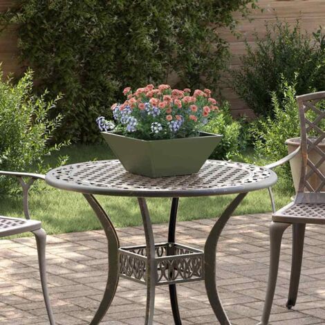 Garden Planter 5 pcs Olive Green 35 x 35 x 15 cm vidaXL