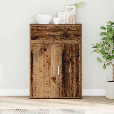 Sideboard with Drawer Old wood vidaXL