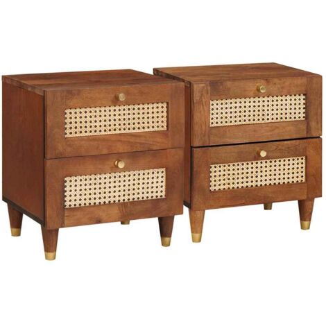 Bedside Tables with Drawer 2 pcs 40 x 33.5 x 46 cm vidaXL (1/5)