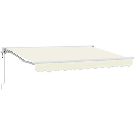 Retractable Awning Cream 250x200 cm Fabric vidaXL (1/5)