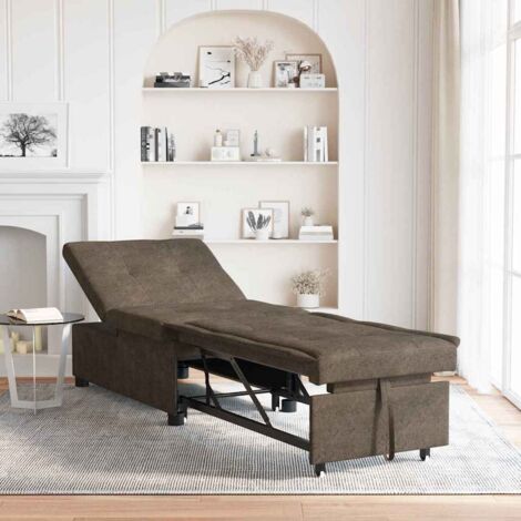 Sofa Bed Army green 67 x 194 x 38 cm Faux suede leather vidaXL