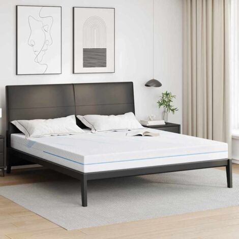 Mattress White 180 x 200 cm Foam vidaXL